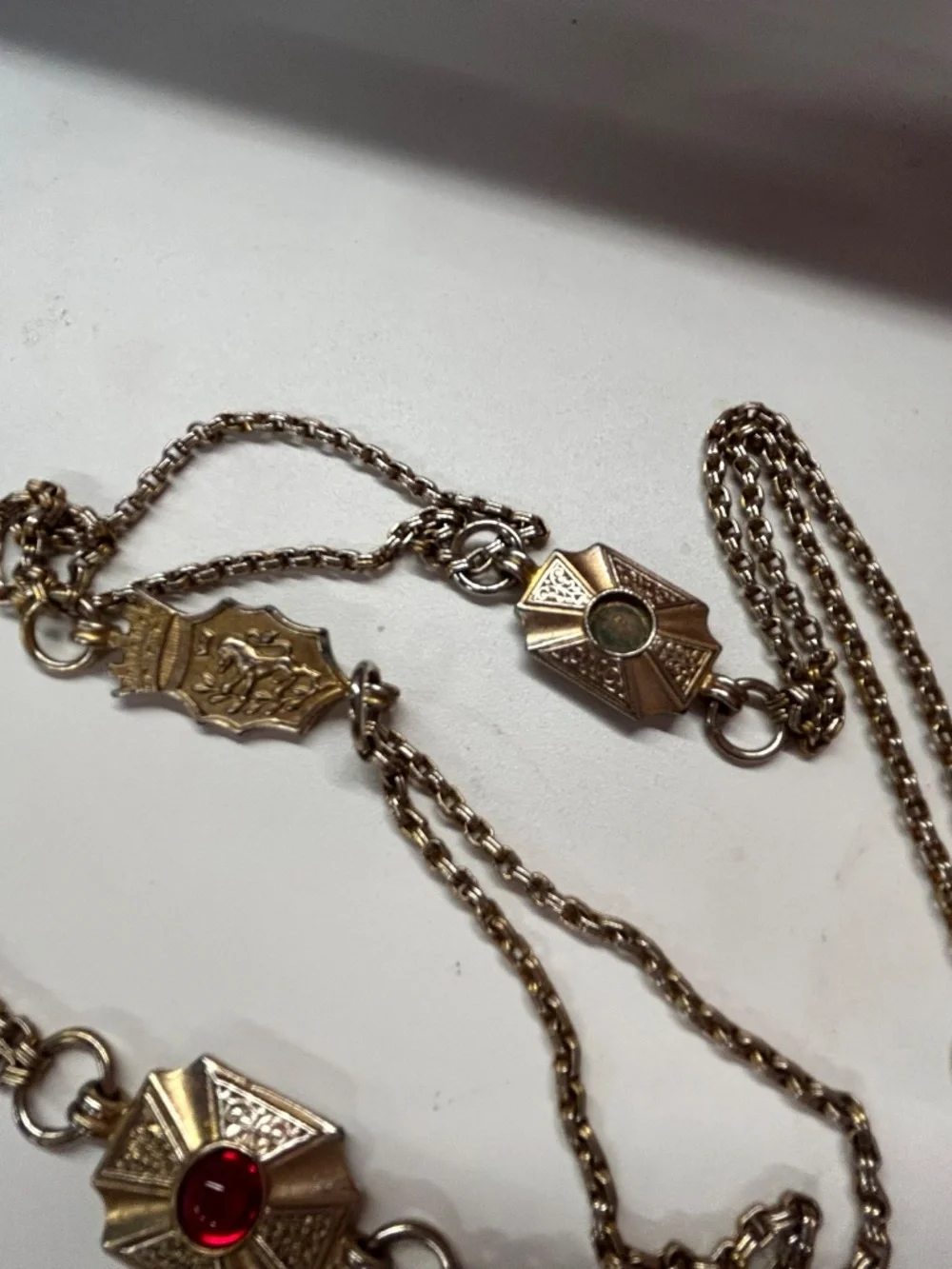 Ben Amun jeweled gold tone chain belt - Picture 7 of 9